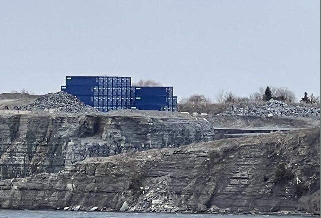 <p>Picton Terminals has run afoul of the County&#8217;s Bylaw department. The port operation was charged in early May for unapproved usage of lands for the storage of sea containers. (Submitted Photo)</p>

